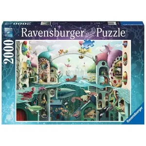 2000-piece puzzle: if fish could walk Ravensburger Demelsa Haughton image-0