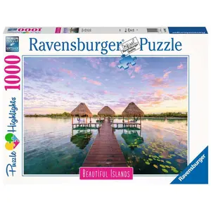 1000 piece jigsaw puzzle view of the tropics - dream islands highlights Ravensburger image-0