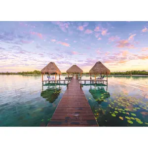 1000 piece jigsaw puzzle view of the tropics - dream islands highlights Ravensburger image-1