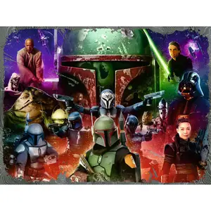 1500 pieces puzzle boba fett, bounty hunter / star wars the mandalorian Ravensburger image-1