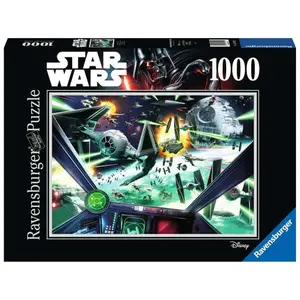 1000 pieces puzzle cockpit of the x-wing / star wars Ravensburger image-1