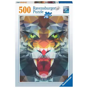 500 pieces polygon lion puzzle Ravensburger image-0