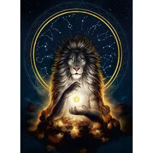 500 pieces star line jigsaw puzzle radiant lion Ravensburger image-1