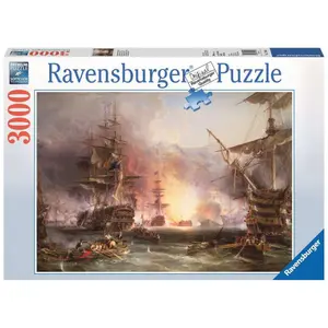 Puzzle 3000 pieces the bombing of alger / martinus schouman Ravensburger image-1