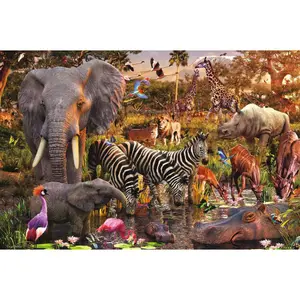 Puzzle 3000 pieces animals of the African continent Ravensburger image-1