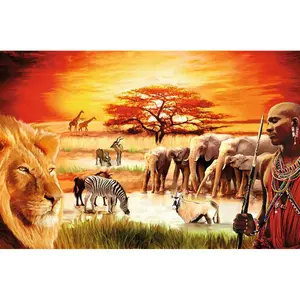 Puzzle 3000 pieces the pride of the massai Ravensburger image-1