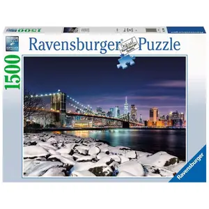 1500 piece puzzle new york in winter Ravensburger image-0