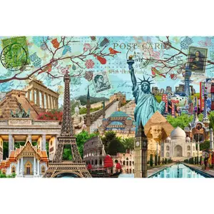 Puzzle di 5.000 pezzi di cartoline di monumenti Ravensburger image-1
