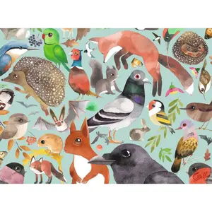 500 pieces puzzle garden visitors / matt sewell Ravensburger image-1