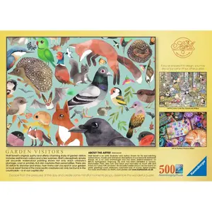 500 pieces puzzle garden visitors / matt sewell Ravensburger image-2