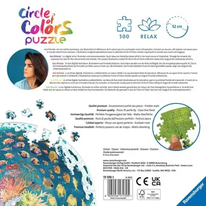 Round jigsaw puzzle 500 pieces ocean - circle of colors Ravensburger image-1