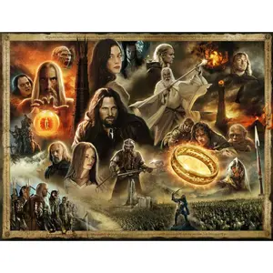 Puzzle 2000 pieces the two tours / lord of the rings Ravensburger image-1