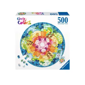 500-piece round puzzle circle of colors Ravensburger Crème glacée image-2