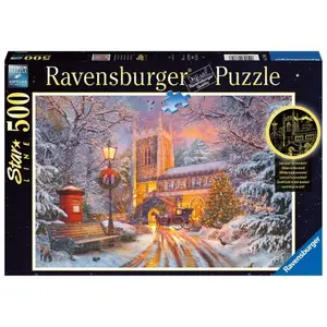 500-piece glittering Christmas puzzle Ravensburger Star Line image-0