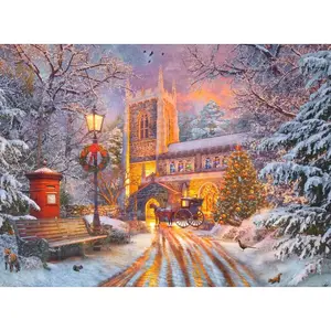 500-piece glittering Christmas puzzle Ravensburger Star Line image-1