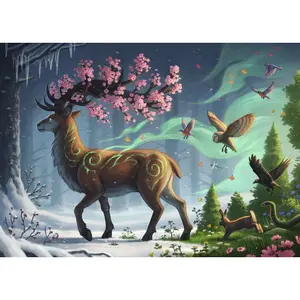 Spring deer 1000-piece puzzle Ravensburger image-0