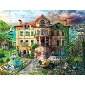 2000-piece jigsaw puzzle manoir au fil du temps Ravensburger image-0