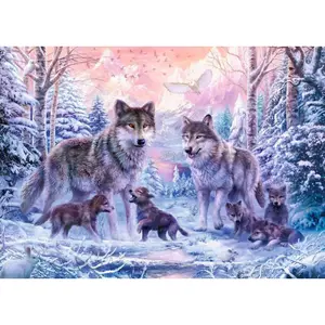 1000-piece arctic wolf puzzle Ravensburger image-0