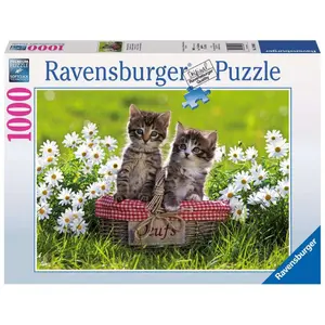 1000-piece jigsaw puzzle picnic in the meadow Ravensburger image-1
