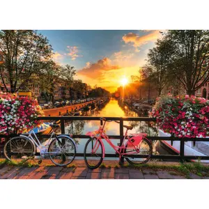 1000 piece bicycle puzzle at amsterdam Ravensburger image-1