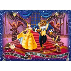 1000 pieces jigsaw puzzle beauty and the beast - collection disney Ravensburger image-1