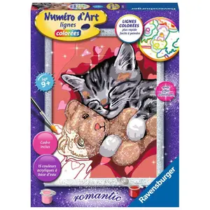 Medium art number kitten and his teddy bear Ravensburger image-0