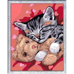 Medium art number kitten and his teddy bear Ravensburger image-1
