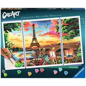 Paris triptych coloring Ravensburger CreArt Triptyque Paris image-2