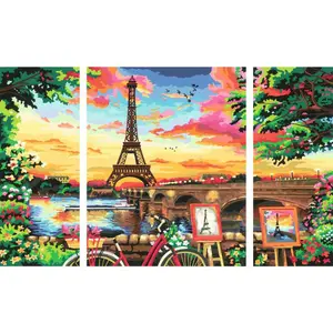Paris triptych coloring Ravensburger CreArt Triptyque Paris image-1