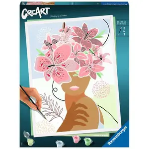 Coloring Ravensburger CreArt Flowers on my mind 30x40cm image-0