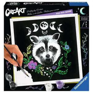 Coloring Ravensburger raccoon CreArt Raton Laveur 20x20cm image-0
