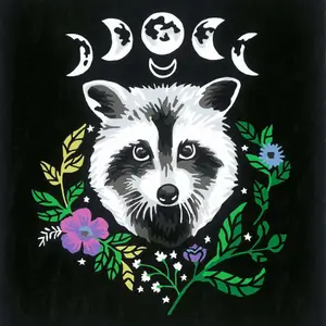 Coloring Ravensburger raccoon CreArt Raton Laveur 20x20cm image-1
