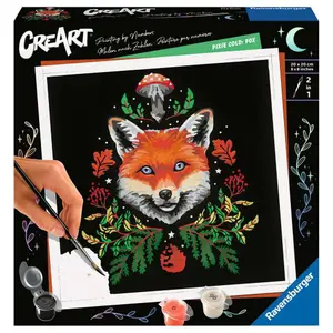 Coloring fox pixie cold edition Ravensburger CreArt Renard 20x20cm image-0