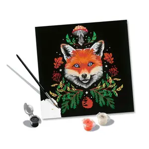 Coloring fox pixie cold edition Ravensburger CreArt Renard 20x20cm image-2