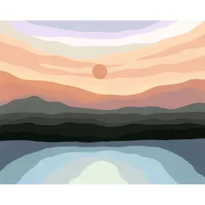 Coloring Ravensburger CreArt Minimalistic Landscape 24x30cm image-1