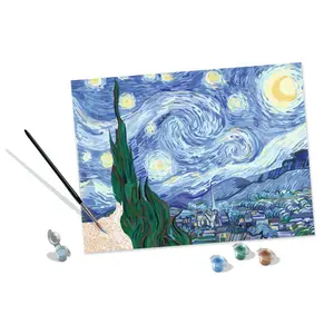 Starry night coloring Ravensburger CreArt Van Gogh 30x40cm image-2