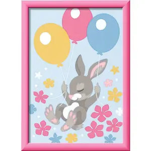 Rabbit and balloons coloring page Ravensburger image-1