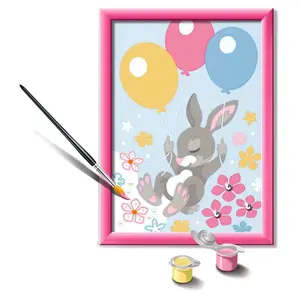 Rabbit and balloons coloring page Ravensburger image-2