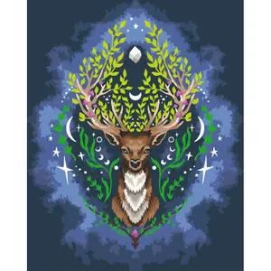 Coloring Ravensburger CreArt Mystic Deer - Pixie Cold Edition 24x30cm image-1