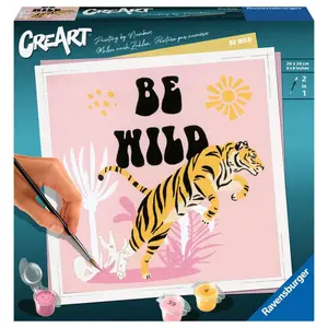 Coloriage jolane edition Ravensburger CreArt Be Wild 20x20cm image-0