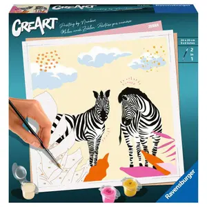 Coloriage jolane edition Ravensburger CreArt Zèbre 20x20cm image-0