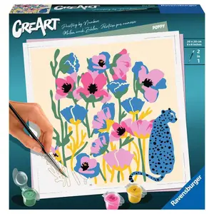 Coloriage jolane edition Ravensburger CreArt Poppy 20x20cm image-2