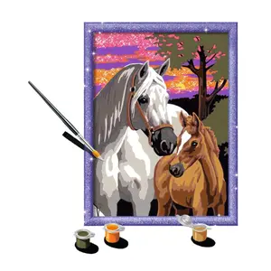 Medium art number horses at sunset Ravensburger image-2