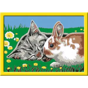 Art number little kitten and his companion the rabbit Ravensburger image-1