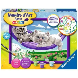 Medium art number kitten in hammock Ravensburger image-0