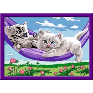 Medium art number kitten in hammock Ravensburger image-1