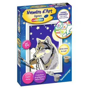 Art number mini portrait of a wolf Ravensburger image-0