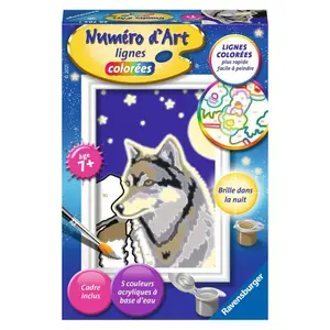 Art number mini portrait of a wolf Ravensburger image-1