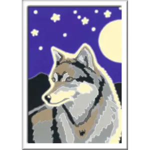 Art number mini portrait of a wolf Ravensburger image-2