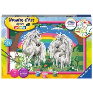 Big art number in the land of unicorns Ravensburger image-0